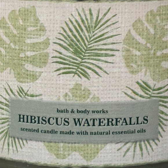 BBW Hibiscus Waterfalls Bath & Body Works 3 Wick Candle - Picture 3 of 10